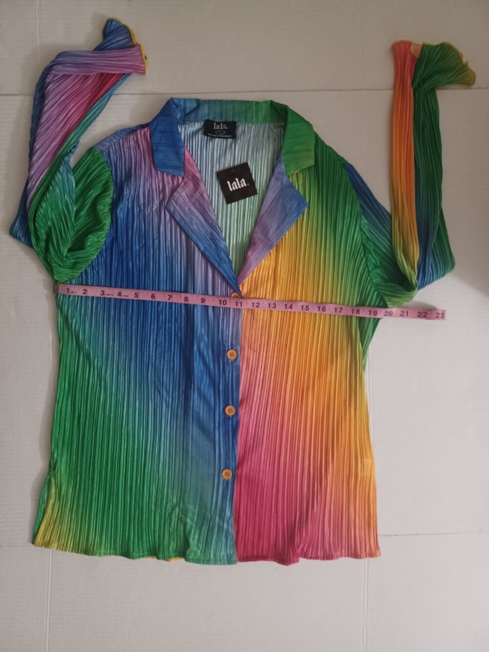 DRESSED IN LALA PLISSE' RAINBOW DAYDREAM TWO PIECE PANTS SET SIZE MEDIUM - Picture 8 of 14